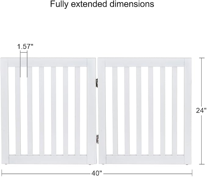 unipaws 24”H Free Standing Pet Gate - Image 5