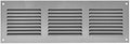 Repa Market 12x4 Inch Air Vent Cover/Gray Galvanized Steel Louvered Grill Cover by RepaMarket