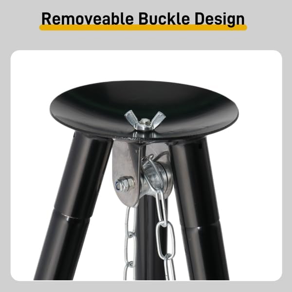 Campfire Tripod Grill, Adjustable Height BBQ Grill Grate - Image 6