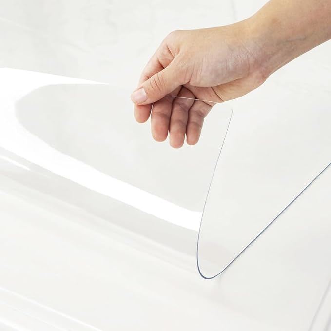Warmstar Clear Table Cover Protector 30 x 54 Inch, 1.5mm Thick Plastic Table by Warmstar