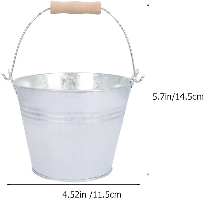 3pcs Large Capacity Iron Ash Bucket - Image 2