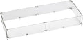 41.5" X 17.5" X 6” Rectangular Glass Flame Guard by AmericanFireProducts
