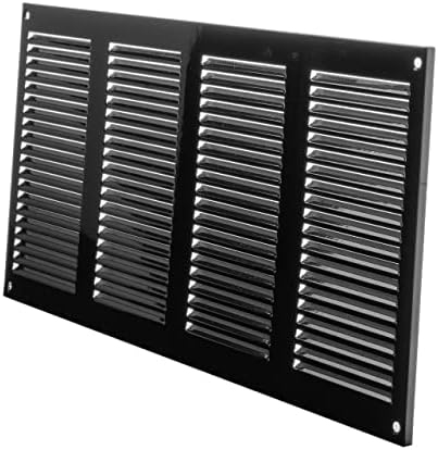 Repa Market Air Vent Cover 16x8 Inch Black Galvanized Steel Louvered Grill Cover - Image 7