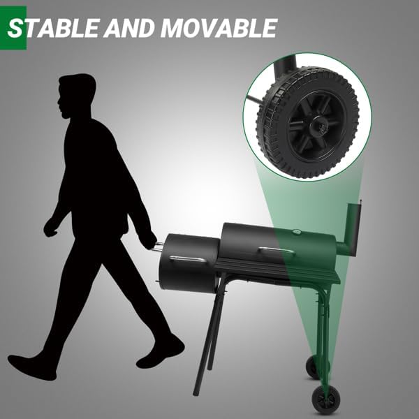 Heavy Duty Barrel Charcoal Grill - Image 5