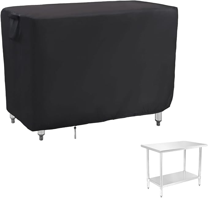 36 Inch Outdoor Prep Table Cover, Waterproof Patio Stainless Steel Table Work by Jungdaoutdoorfurniturecover