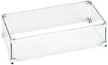 35.5" X 15.5" X 6” Rectangular Glass Flame Guard by AmericanFireProducts