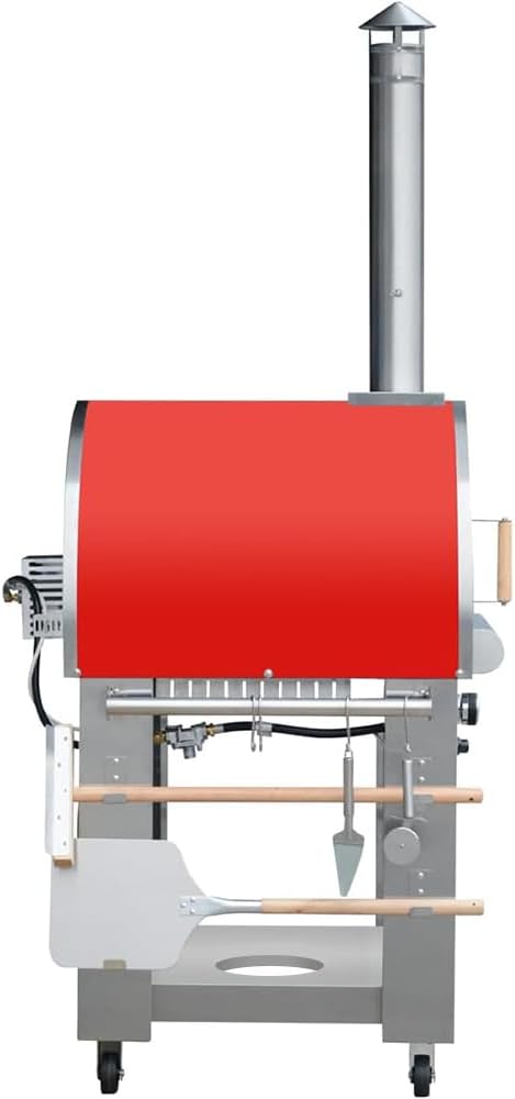 KOSTCH 32.5 inch Wood Fired and Propane Gas Pizza Oven - Image 7