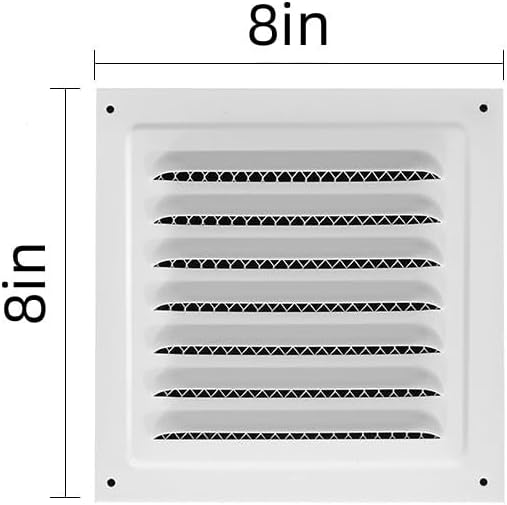 2pcs Attic Vent Soffit Vent Aluminum Wall Vent Metal Shed Vent Square Vent - Image 2
