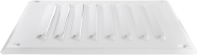 Square Ventilation Grille / 5" x 5" Inch Inside Measurement/White Metal Air - Image 7
