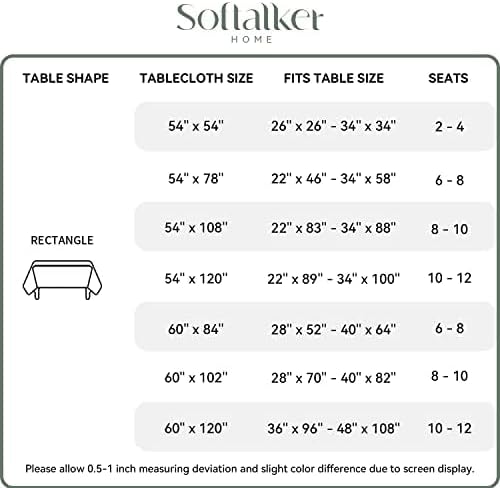 Softalker Gingham Checkered Tablecloth Rectangle - Image 6