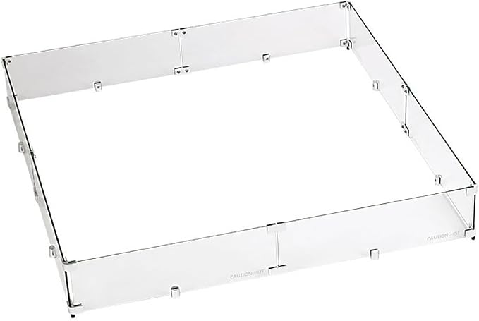 35.5" X 35.5" x 6” Square Glass Flame Guard by AmericanFireProducts