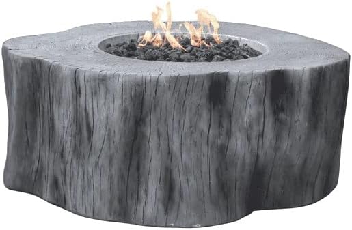 AMS Fireplace | Elementi | Round Natural Gas Fire Pit Table | Canvas Cover - Image 3