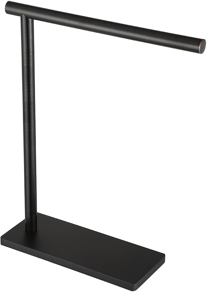 JQK Hand Towel Holder Stand Oil Rubbed Bronze, Modern Tree Rack Free Standing - Image 9