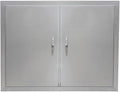 30.5"x21" Brushed Stainless Steel BBQ Access Door, Double Door by Unknown