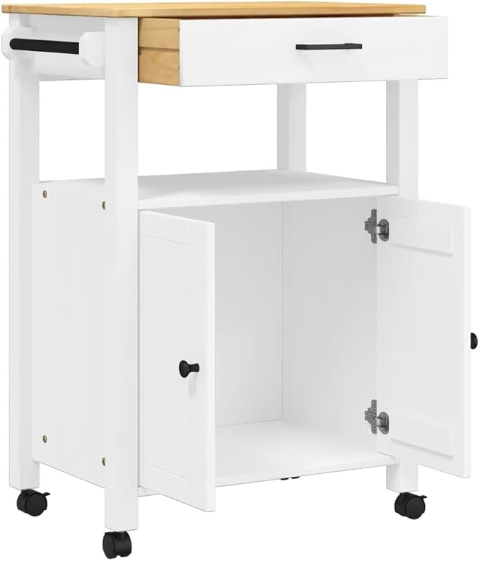 Kitchen Trolley Monza Rolling Kitchen Island Cart - Image 5