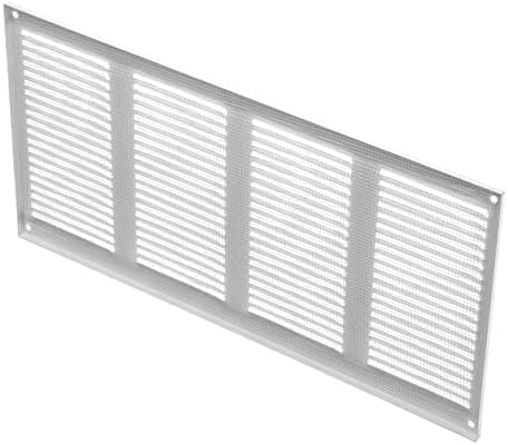 Repa Market Air Vent Cover 16x8 Inch White Galvanized Steel Louvered Grill Cover - Image 9