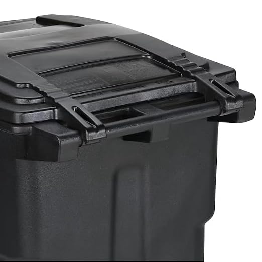 Premium 64 Gallon Black Wheeled Trash Can Bundle – Heavy Duty Municipal-Style - Image 7