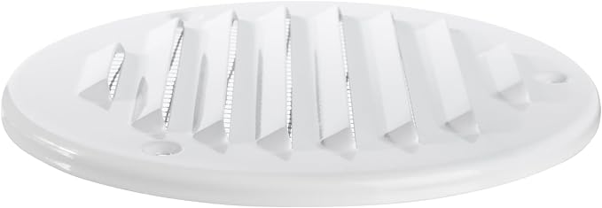 Square Ventilation Grille / 5" Inch Inside Measurement/White Metal Air Vent - Image 7