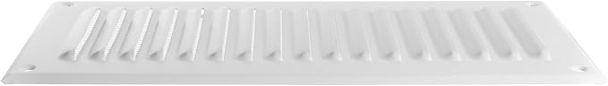 Square Ventilation Grille / 3" x 10" Inch Inside Measurement/White Metal Air - Image 7