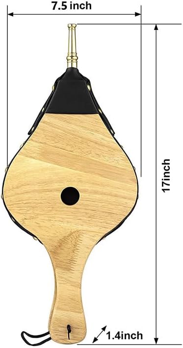 Fireplace Bellows Indoor 17"x 7.5" Large Wood Fire Blower - Image 2