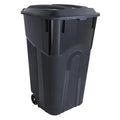 32 Gallon Wheeled Garbage Can, Attached Lid by Unknown