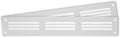 Repa Market 2-Pack 12x2 Inch Air Vent Cover/White Galvanized Steel Louvered by RepaMarket