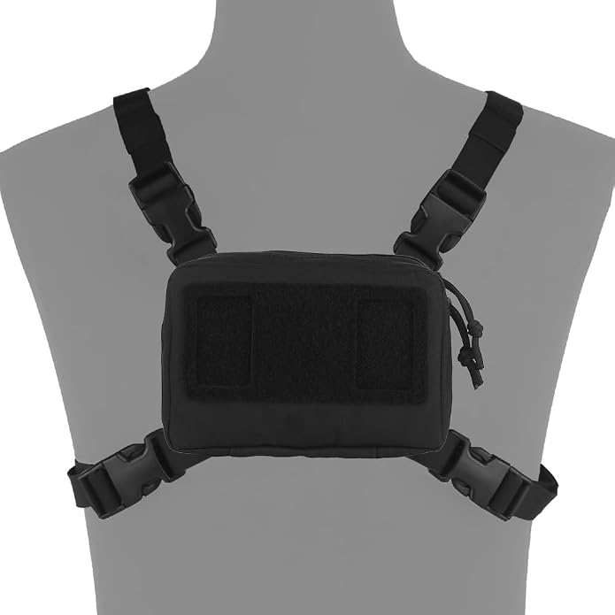 FoldPanel Tactical Chest Vest Pouch Set, Chest Rig Phone Mount as 4.7-6.7" - Image 2
