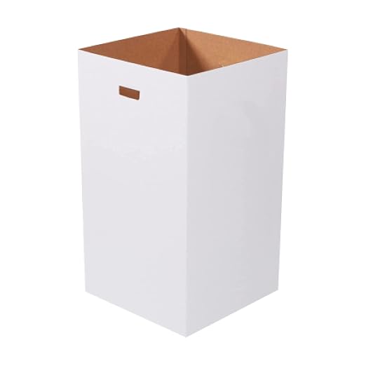 Box USA 50 Gallon 18" L x 18" W x 36" H 10-Pack Cardboard Trash Cans and by BOXUSA