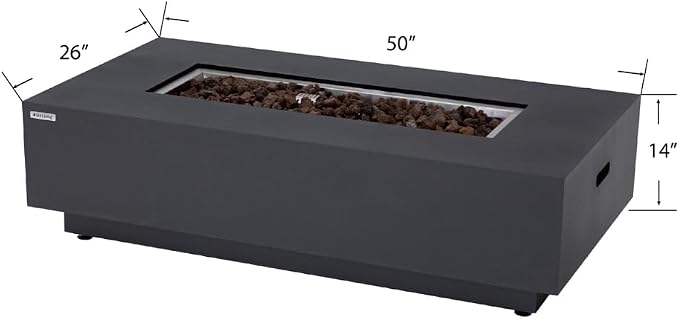 Westwood 50” Propane Fire Pit Smokeless Firepit Converts to Outdoor Gas Fire Pit - Image 8