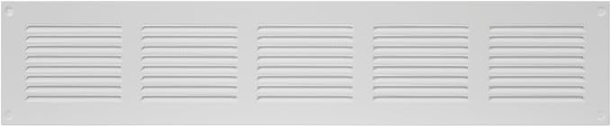Repa Market Air Vent Cover 20x4 Inch White Galvanized Steel Louvered Grill Cover by RepaMarket