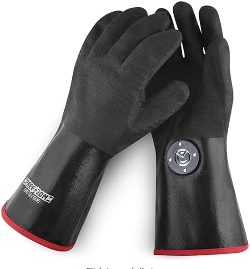 MagneCHEF Freedom BBQ Gloves 932°F Heat Rated Magnetic EZ On Off Safety Clips by MagneCHEF
