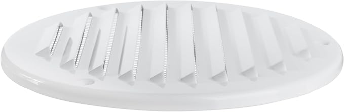 White Metal 5'' Inch Round Ventilation Grille - Image 7