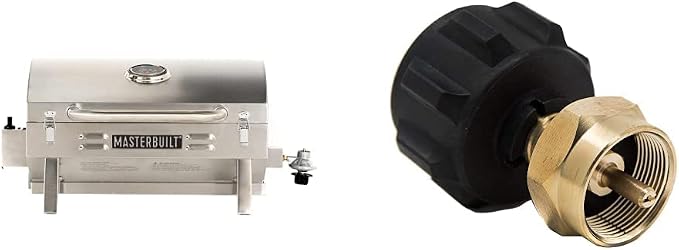 Masterbuilt Portable Propane Grill MB20030819 + GasOne Propane Tank Refill by Masterbuilt