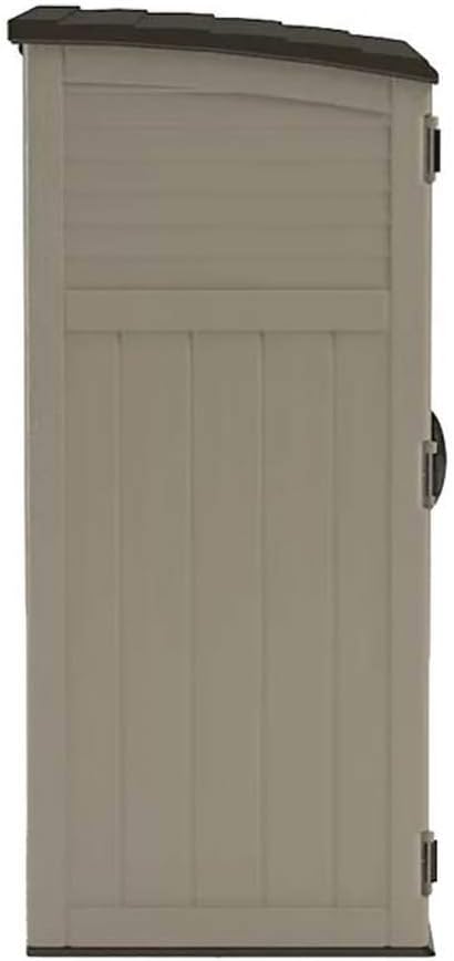 Suncast Outdoor Storage Cabinet Waterproof Resin Vertical Outdoor Storage Shed - Image 8