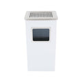 Trash Can with Lid Outdoor Indoor Stainless Steel Commercial Garbage Bin Waste by banborba