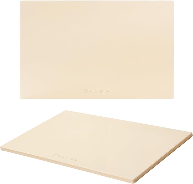 Pizza Stone, Rectangular Extra Large 22" x 14" x 0.6" Pizza Stones by ROCKSHEAT