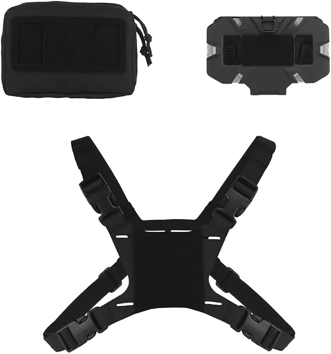 FoldPanel Tactical Chest Vest Pouch Set, Chest Rig Phone Mount as 4.7-6.7" - Image 6