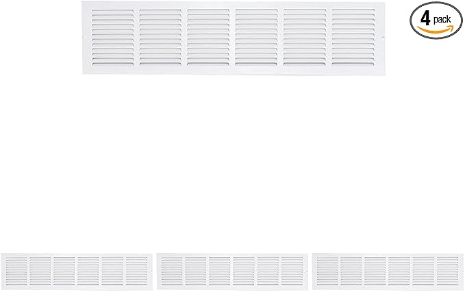 EZ-FLO 30 x 6 Inch White Return Air Vent Cover by EZ-FLO