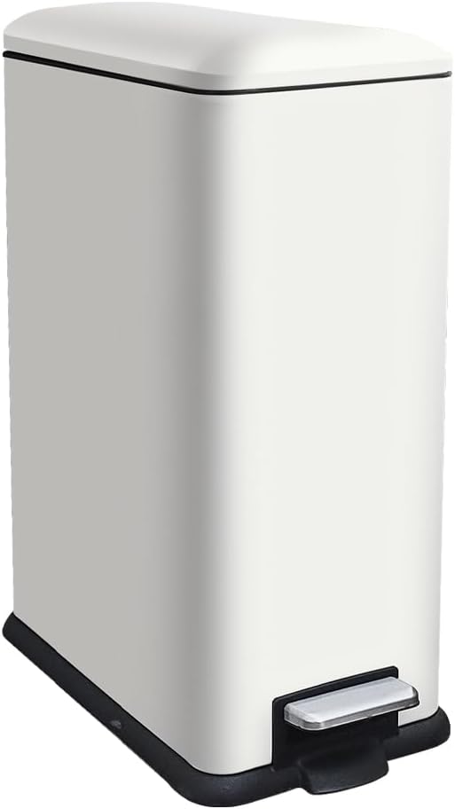 12 Gallon Slim Kitchen Trash Can, Rectangular Trash Can by JM%C2%B7YIPENG