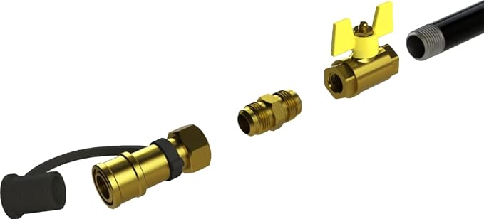 HALO Versa 16 Natural Gas Conversion Kit | 10ft Hose, Assembly | Solid Rubber & - Image 3
