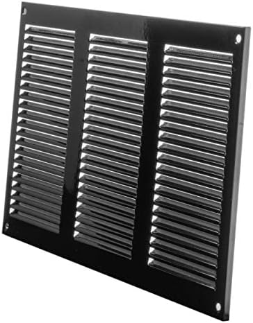 Repa Market 12x8 Inch Air Vent Cover/Black Galvanized Steel Louvered Grill Cover - Image 7