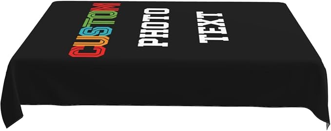 Custom Rectangle Table Cloth, Add Your Own Photo Logo Text, Personalized - Image 6