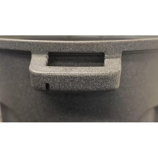 20 Gallon Dark Gray Outdoor Lidless Trash Can – Heavy Duty Resin Waste Container - Image 7