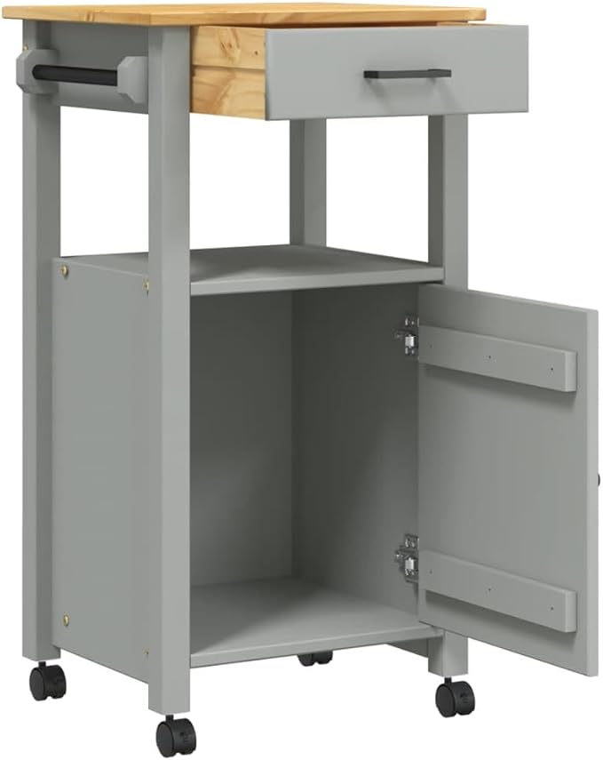 Kitchen Trolley Monza Rolling Kitchen Island Cart - Image 6