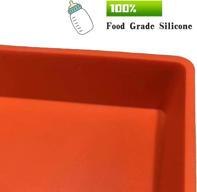 Grill Floor Mat for Blackstone, Food-Grade Silicone, Orange