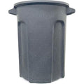 20 Gallon Dark Gray Outdoor Lidless Trash Can – Heavy Duty Resin Waste Container by Unknown