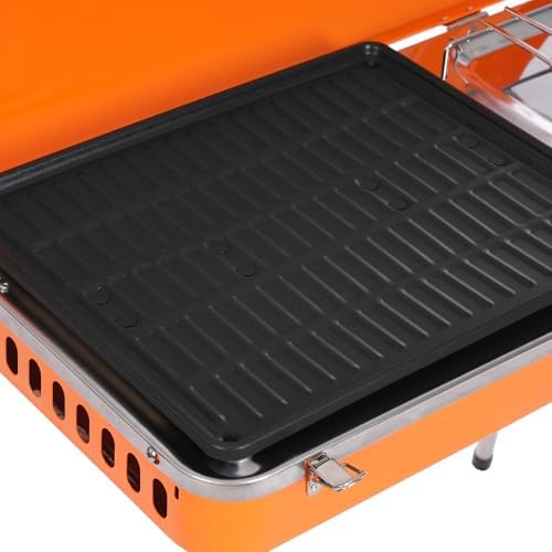 Dual Burner Camping Stove, 5860BTU*2 Portable Outdoor Gas Grill, Propane BBQ - Image 4