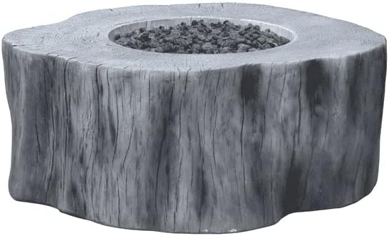 AMS Fireplace | Elementi | Round Natural Gas Fire Pit Table | Canvas Cover - Image 4