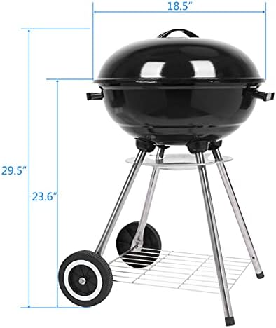 18 Inch Portable Charcoal Grill - Image 2