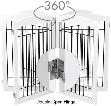 Spirich Freestanding Wire Pet Gate - Image 5